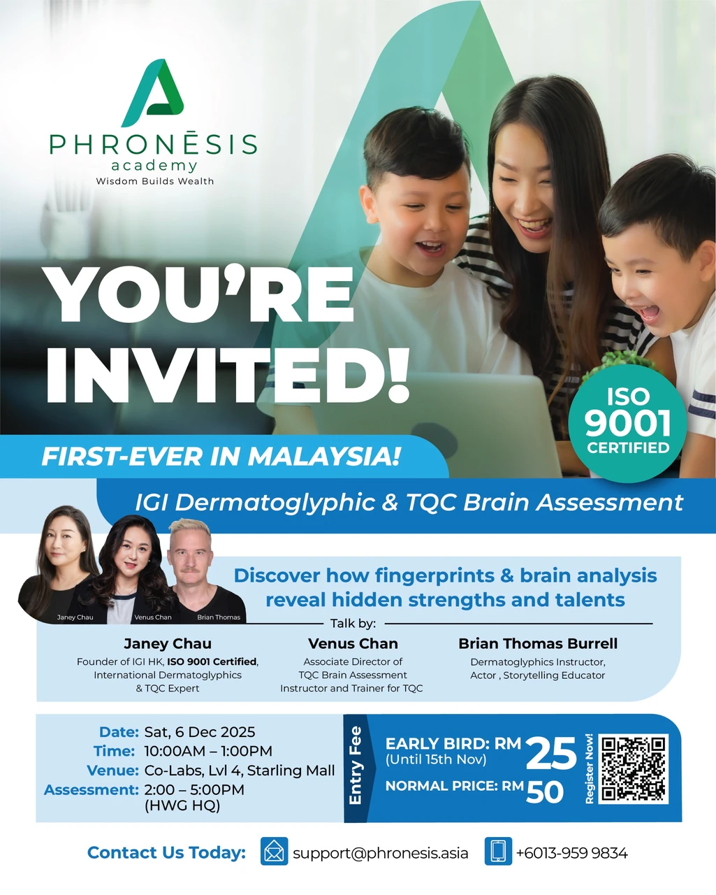 IGI Dermatoglyphic & TQC Brain Assessment